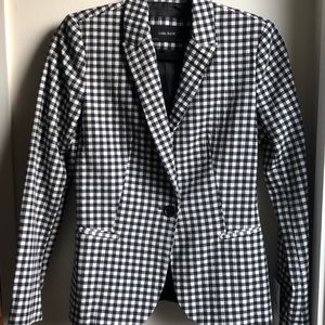 NWT Zara Gingham Print Blazer Small